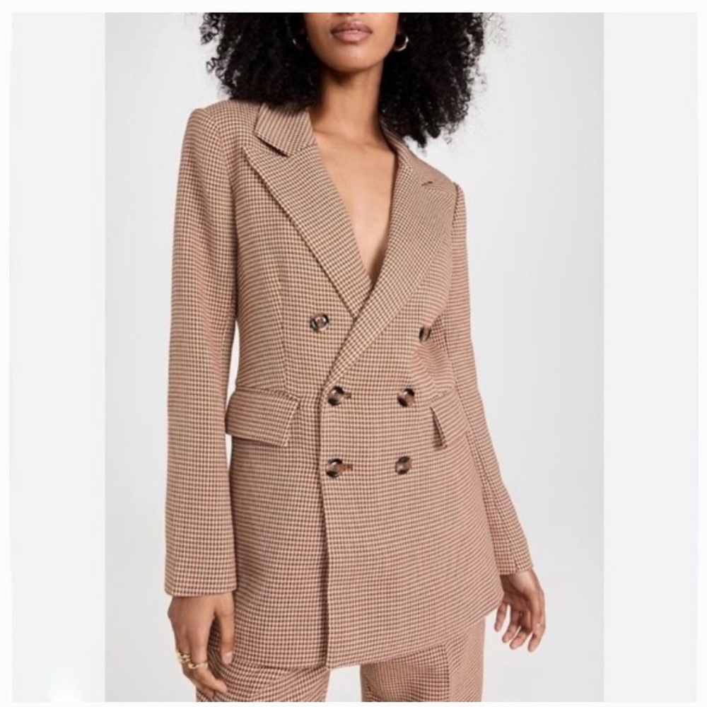 Favorite Daughter Brown Blazer with Notched Lapels NWT Small